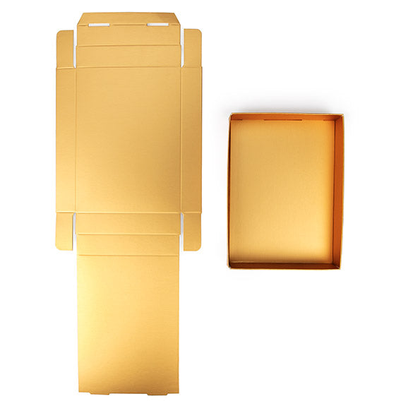 Kraft Gift Boxes Gold 12.4x2.5x17.1cm (25 pieces) [GD16]