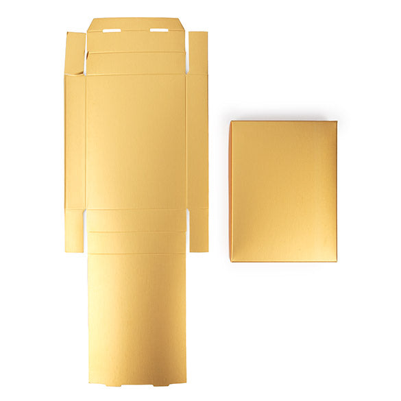 Kraft Gift Boxes Gold 11.4x2.5x15.2cm (25 pieces) [GD17]