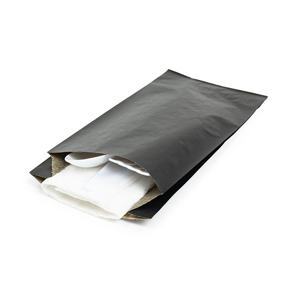 Black Grease Resistant Bags 8,9x2,9x19,7cm (100 pcs) [GPB1B]