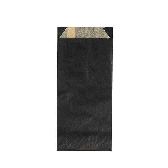 Black Grease Resistant Bags 8,9x2,9x19,7cm (100 pcs) [GPB1B]