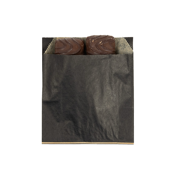 Black Grease Resistant Bags 10,2x2,9x11,4cm (100 pcs) [GPB2B]