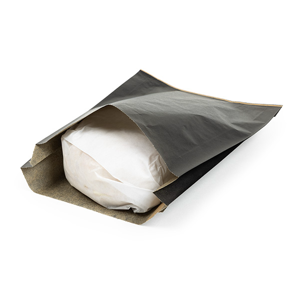Black Grease Resistant Bags 17,1x2,7x22,9cm (100 pcs) [GPB6B]
