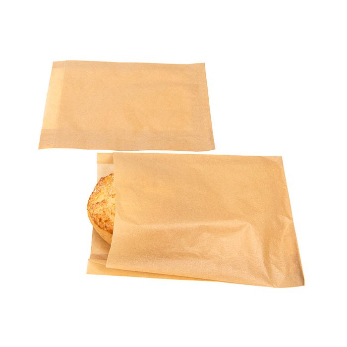 Greaseproof Bags Kraft 17,1x2,9x22,9cm (100 Pieces) [GPB6K]
