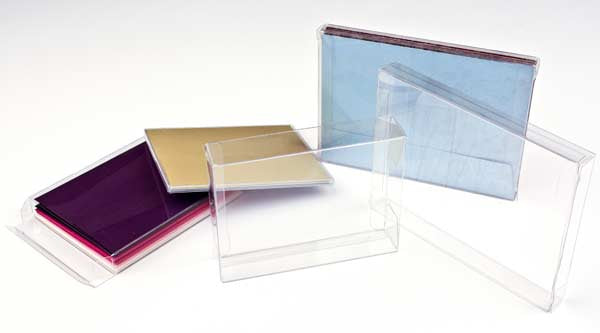 Plastic Gift Boxes 13.7x1.6x19.4cm Crystal Clear (25 pieces) [FB60]