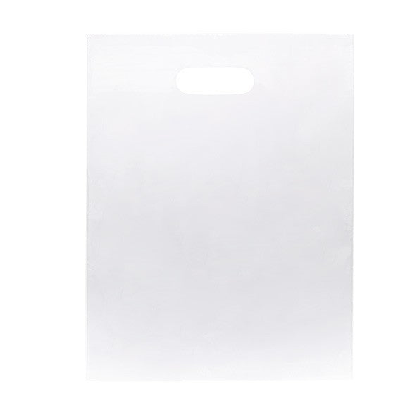 Plastic Carrier Bags Clear 30.5x38.1cm PE 60 micron (100 pieces) [H1215CL1]