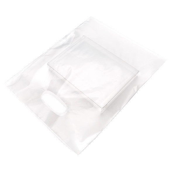 Plastic Carrier Bags Frost 30.5x38.1cm PE 60 micron (100 pieces) [H1215FT1]