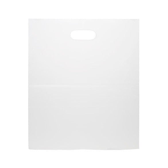 Plastic Carrier Bags Frost 38.1x45.7cm 60 micron LDPE (100 pieces) [H1518FT1]