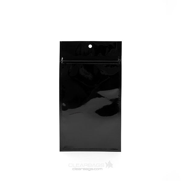 Grip Seal Bags Black 10x16.5cm Metallised (100 pieces) [HZBB5MB]