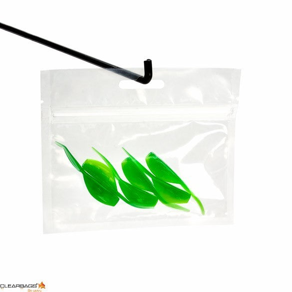 Grip Seal Bags with Euroslot 12.7x7.6cm laminated (100 pieces) [HZB53]