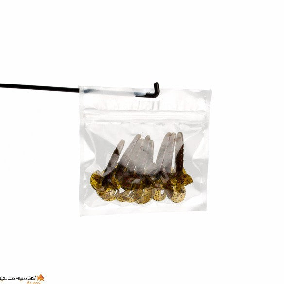 Grip Seal Bags with Euroslot 15.2x10.2cm laminated (100 pieces) [HZB64]