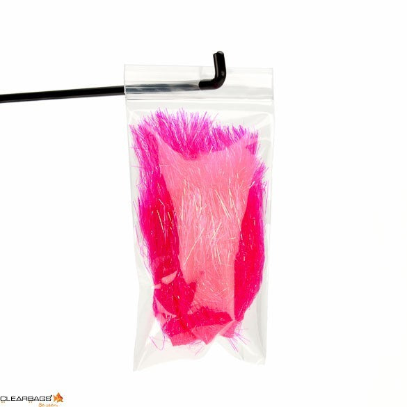 Grip Seal Bags with Hang hole 7.5x12.5cm Crystal Clear PP 50 micron (100 pieces) [ZR35]