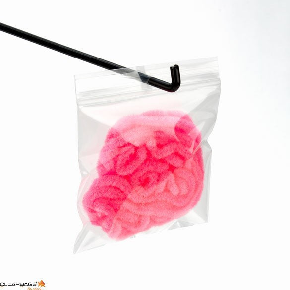 Grip Seal Bags with Hang hole 10x10cm Crystal Clear PP 50 micron (100 pieces) [ZR44]