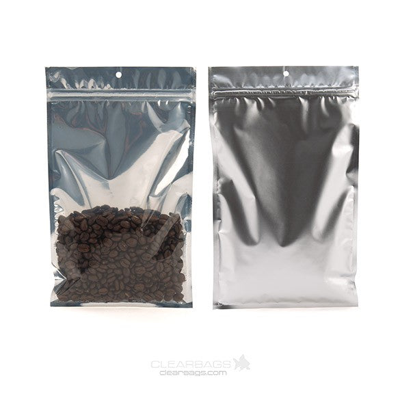 Grip Seal Bags Transparent/Silver 15.5x23.5cm (100 pieces) [HZBB7S]