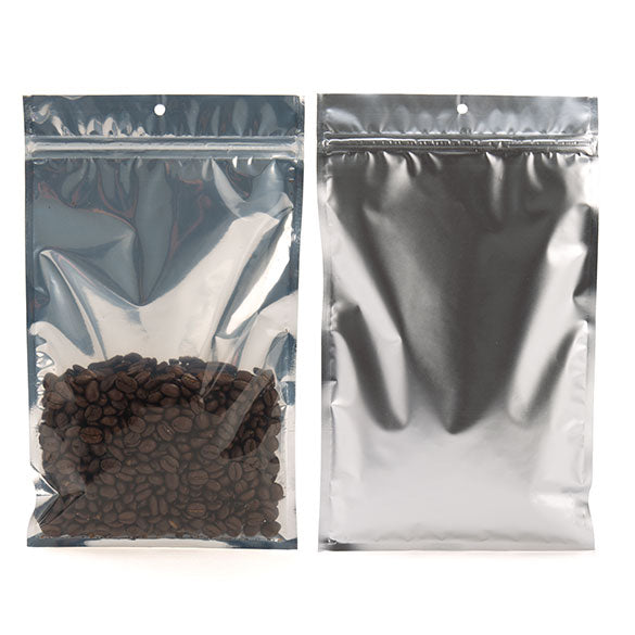 Grip Seal Bags Transparent/Silver 15.5x23.5cm (100 pieces) [HZBB7S]