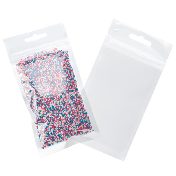 Grip Seal Bags with Euroslot 7.6x12.7cm laminated (100 pieces) [HZB35]
