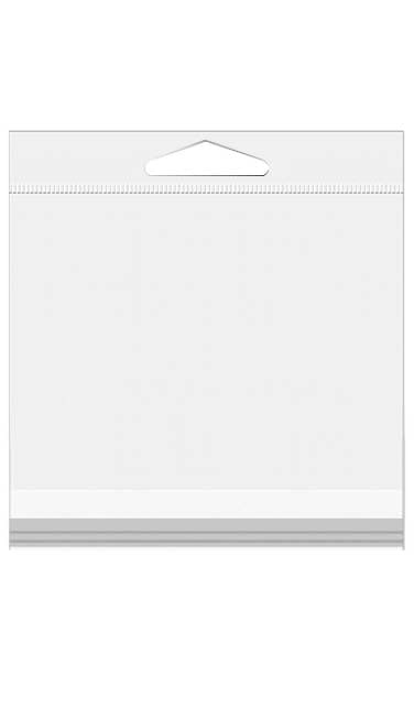 Headerbags 6.4x6.7cm Reclosable and Crystal Clear (100 pieces) [HB2X2]
