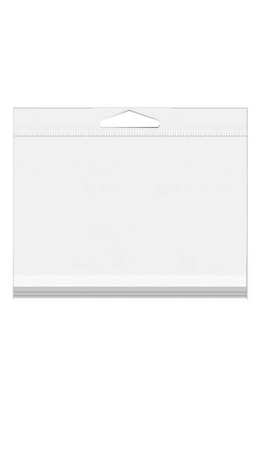 Headerbags 15.9x11.4cm Reclosable and Crystal Clear (100 pieces) [HB46]