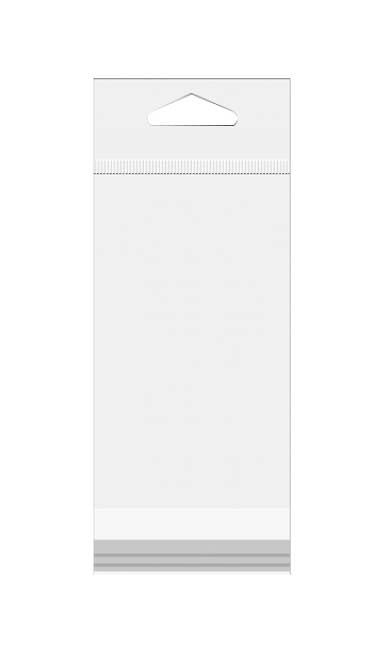 Headerbags 6.2x23.3cm Reclosable and Crystal Clear (100 pieces) [HB29]