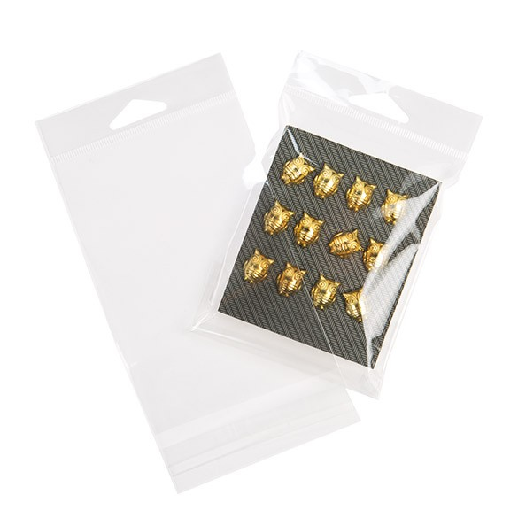 Headerbags 9.7x14.2cm Reclosable and Crystal Clear (100 pieces) [HB3X5XL]