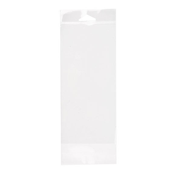 Headerbags 9.4x20.3cm Reclosable and Crystal Clear (100 pieces) [HB3X8]