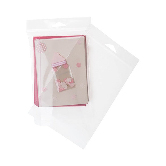 Headerbags 12.7x15.2cm Reclosable and Crystal Clear (100 pieces) [HB5B2]