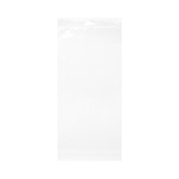 Headerbags 16.4x31.1cm Reclosable and Crystal Clear (100 pieces) [HB6X12]