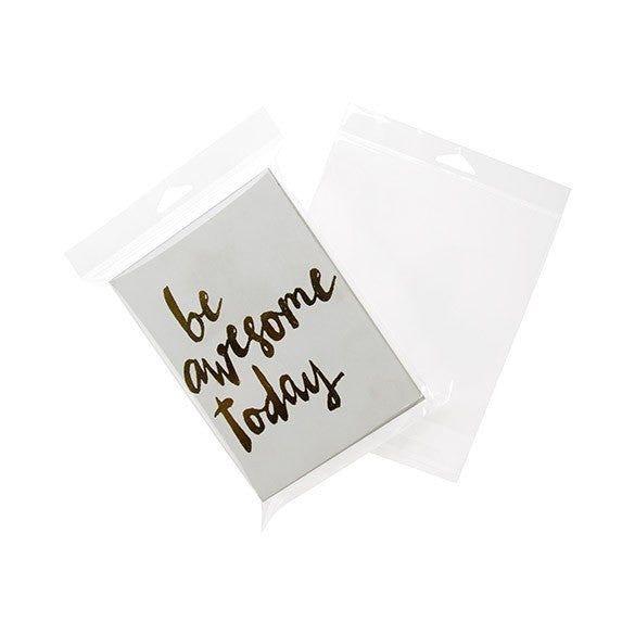 Headerbags 16.8x22.2cm Reclosable and Crystal Clear (100 pieces) [HB6X8]