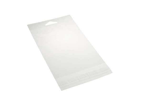 Headerbags 8.1x15.4cm Reclosable and Crystal Clear (100 pieces) [HB3X6S]