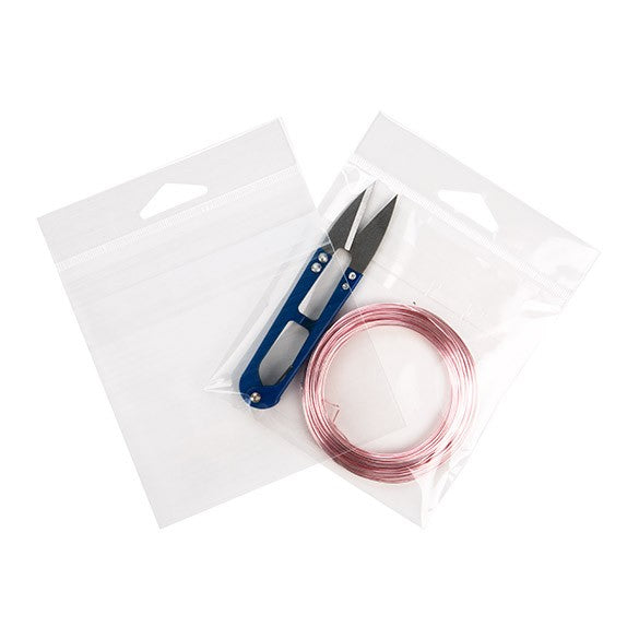 Headerbags 10.8x10.8cm for Top loading of contents (100 pieces) [HBT44]