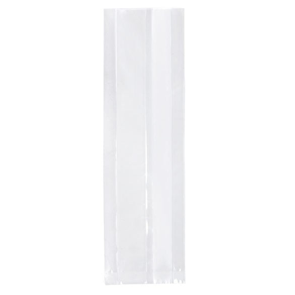 Plastic Bags 9.5x3.2x30.5cm laminated and with side gusset (100 pieces) [HDGB2]