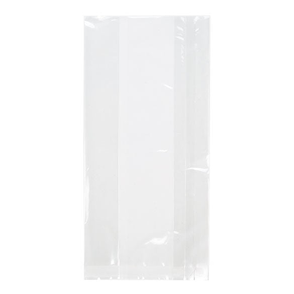 Plastic Bags 10.2x5.7x20.3cm laminated and with side gusset (100 pieces) [HDGB4]