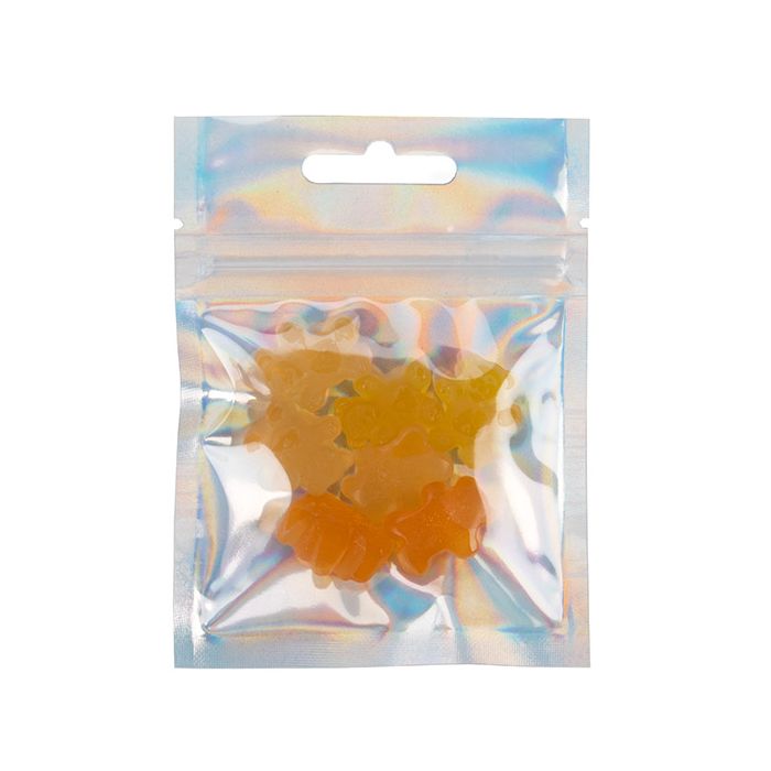 Grip Seal Bags Holographic/Transparent 7,6x7,6cm (25 Pieces) [HZBB33CH]