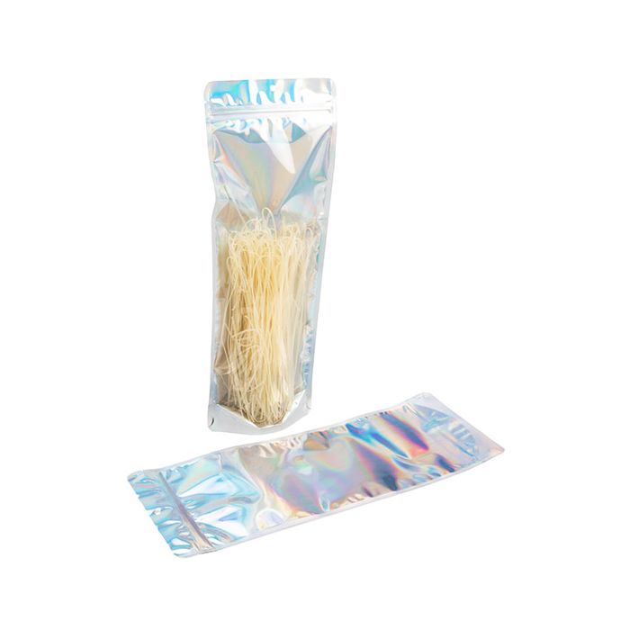 Stand Up Pouches Transparent/Iridescent/Holographic 14x6x38,1cm With Hanghole (25 Pieces) [ZBGH2NC]
