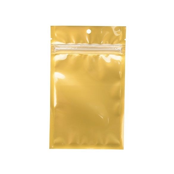 Grip Seal Bags Transparent/Gold 9.2x12.7cm (100 pieces) [HZB4CG]