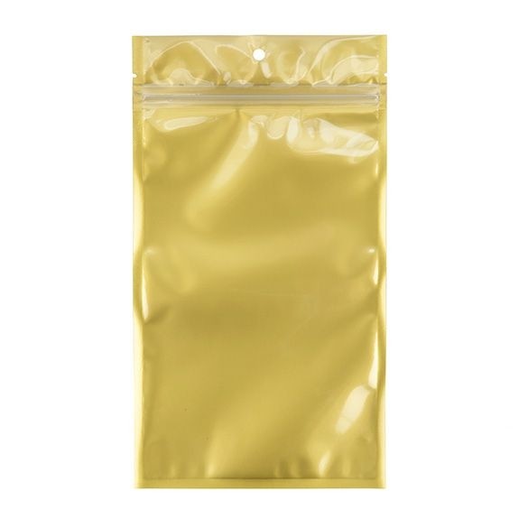 Grip Seal Bags Transparent/Gold 12.7x20.8cm (100 pieces) [HZB6CG]