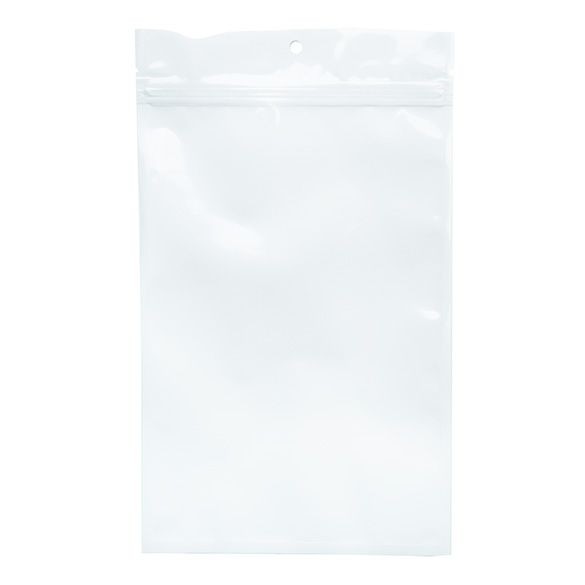 Grip Seal Bags Transparent/White 15.2x23.5cm (100 pieces) [HZB7CW]