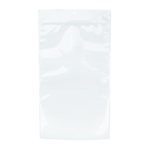 Grip Seal Bags Transparent/White 17.8x30.5cm (100 pieces) [HZB8CW]