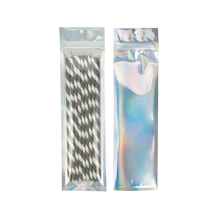 Grip Seal Bags Transparent/Holograpic 6,4x22,9 cm (100 pieces) [HZBB1CH]