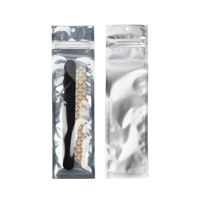 Grip Seal Bags Transparent/Silver 6,4x22,9 cm (100 pieces) [HZBB1CS]