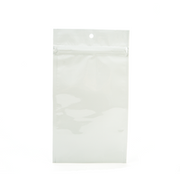 Grip Seal Bags White 7.5x11.5cm Metallised