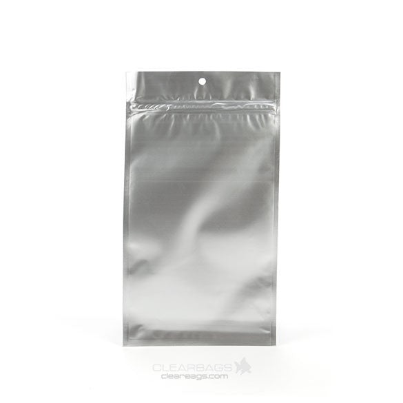 Grip Seal Bags Silver 9x12.5cm Metallised (100 pieces) [HZBB4MS]