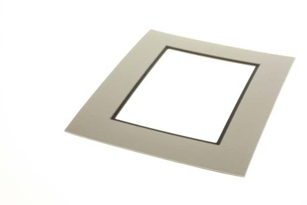 Mount Board Double thick Ivory/Black 27.9x35.6cm with 19.4x24.5cm Window (10 pieces) [MD20051]