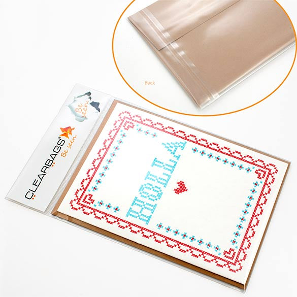 Headerbags with open Header 13.8x18.4cm for own Header Card (100 pieces) [IHB5X7]