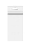 Headerbags 2.5x9.5cm for Top loading of contents (500 pieces)