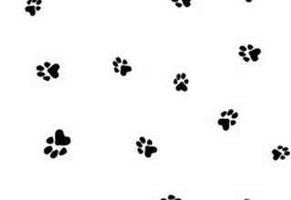 Printed Bags Paws 12.7x7.6x29.2cm with side gusset (100 pieces) [G5PAW]