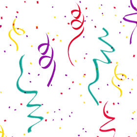 Printed Bags Confetti 12.5/2x4x29 cm with side gusset (100 pieces