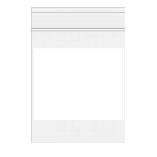 Grip Seal Bags with Write-on-Panel 5x7.5cm Crystal Clear PP 50 micron