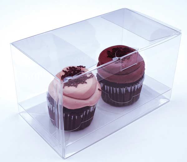 Cupcake Boxes for Doubles 17.8 x 10.2 x 10.2cm