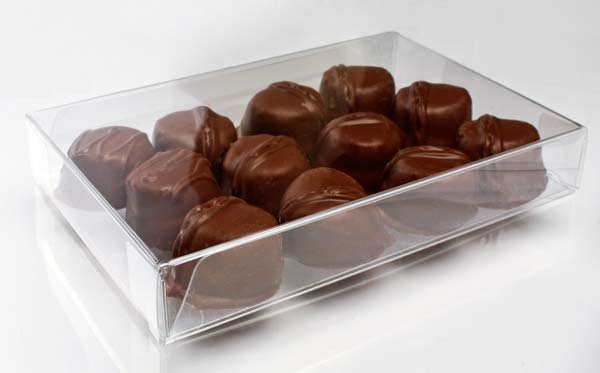 Plastic Gift Boxes for Chocolates 10.5x2.5x15.6cm with Insert (100 pieces) [CNDY167]