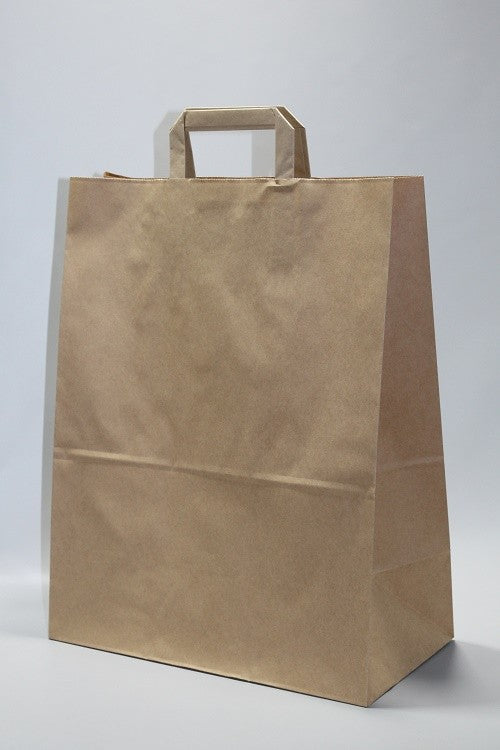 Paper Carrier Bags 32x17x27cm Brown Kraft 70 g/qm